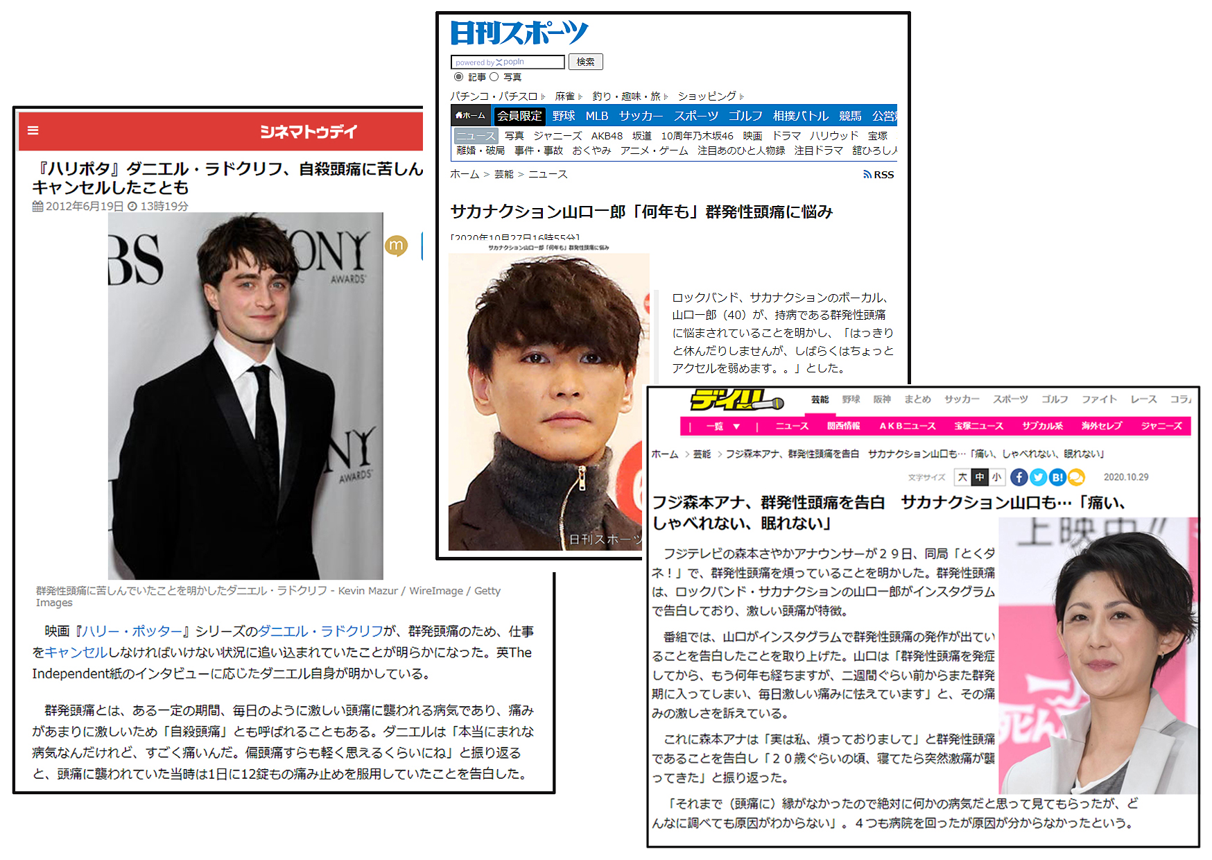 活動歴および当時の関連ビジュアル記録